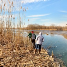Exploring Chicago's Big Marsh in "South Side Ecologies," a CHST class offered in Spring