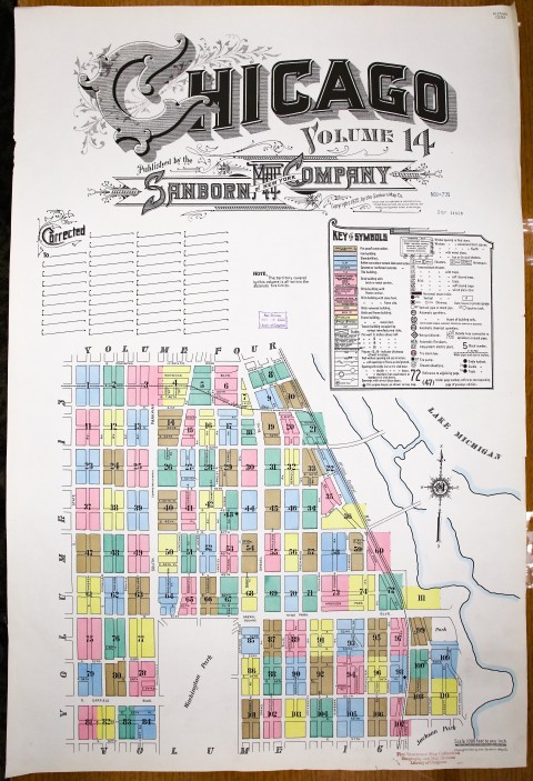 Title page to 1925 Sanborn Atlas of Chicago, v14