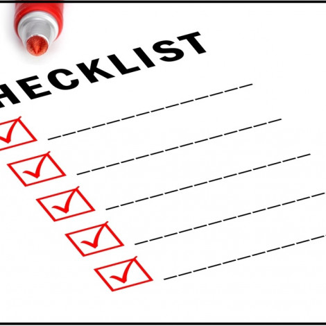 A generic image of a checklist with a marker next to it
